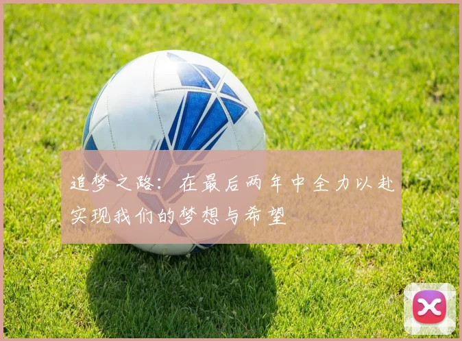 追梦之路：在最后两年中全力以赴实现我们的梦想与希望